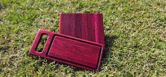 Achiles - 1- Cutting board and 1- Serving board PurpleHeart