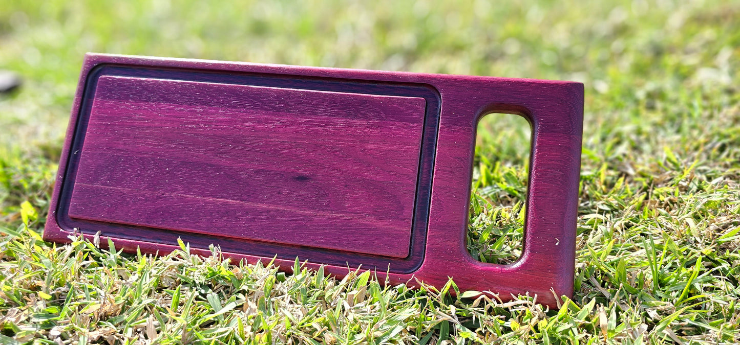 Achiles - 1- Cutting board and 1- Serving board PurpleHeart