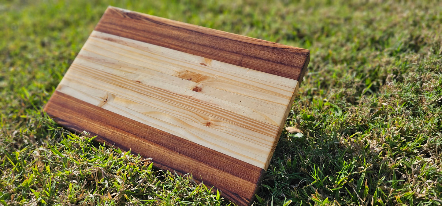 Monument Valley - Zebrawood ButcherBlock with resin epoxy