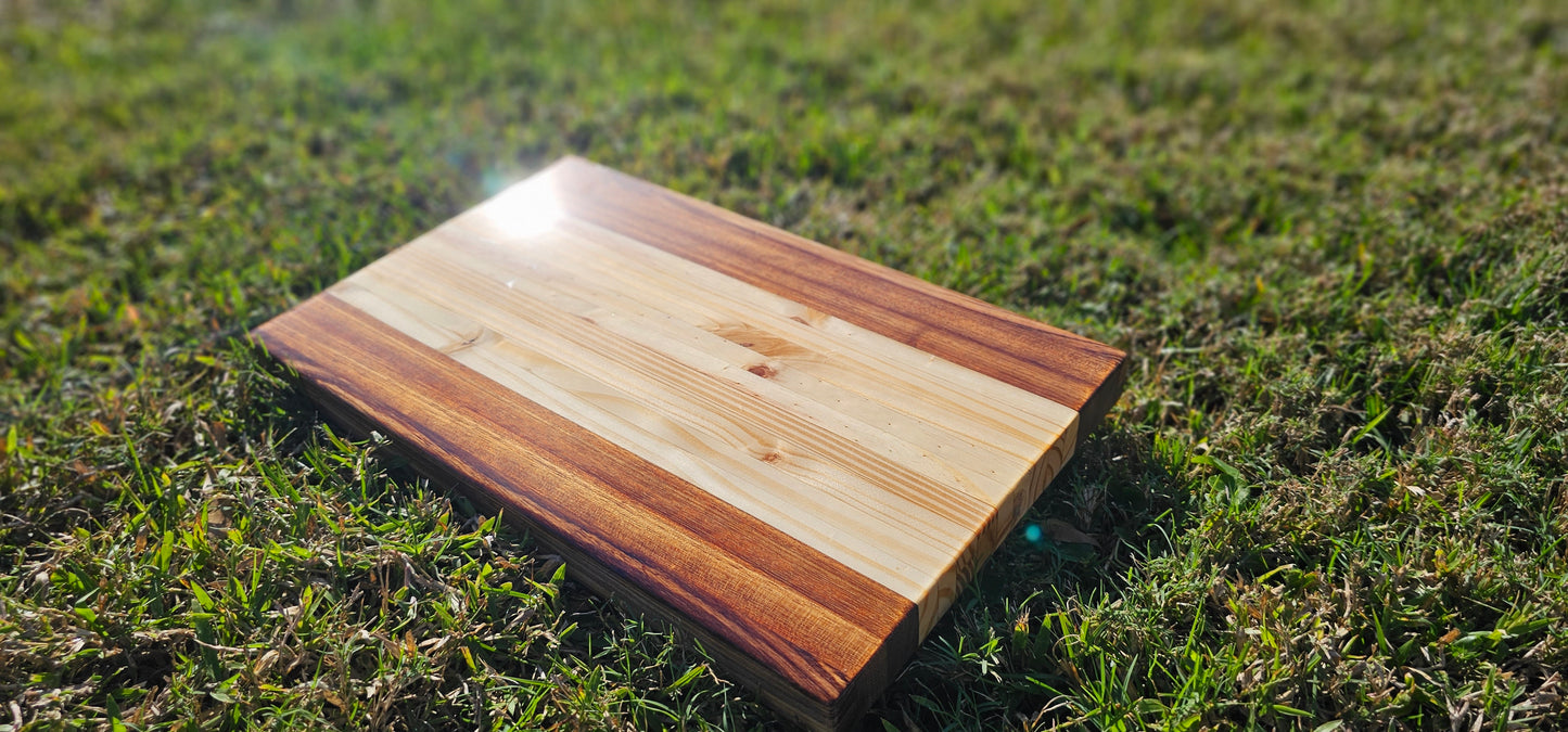 Monument Valley - Zebrawood ButcherBlock with resin epoxy