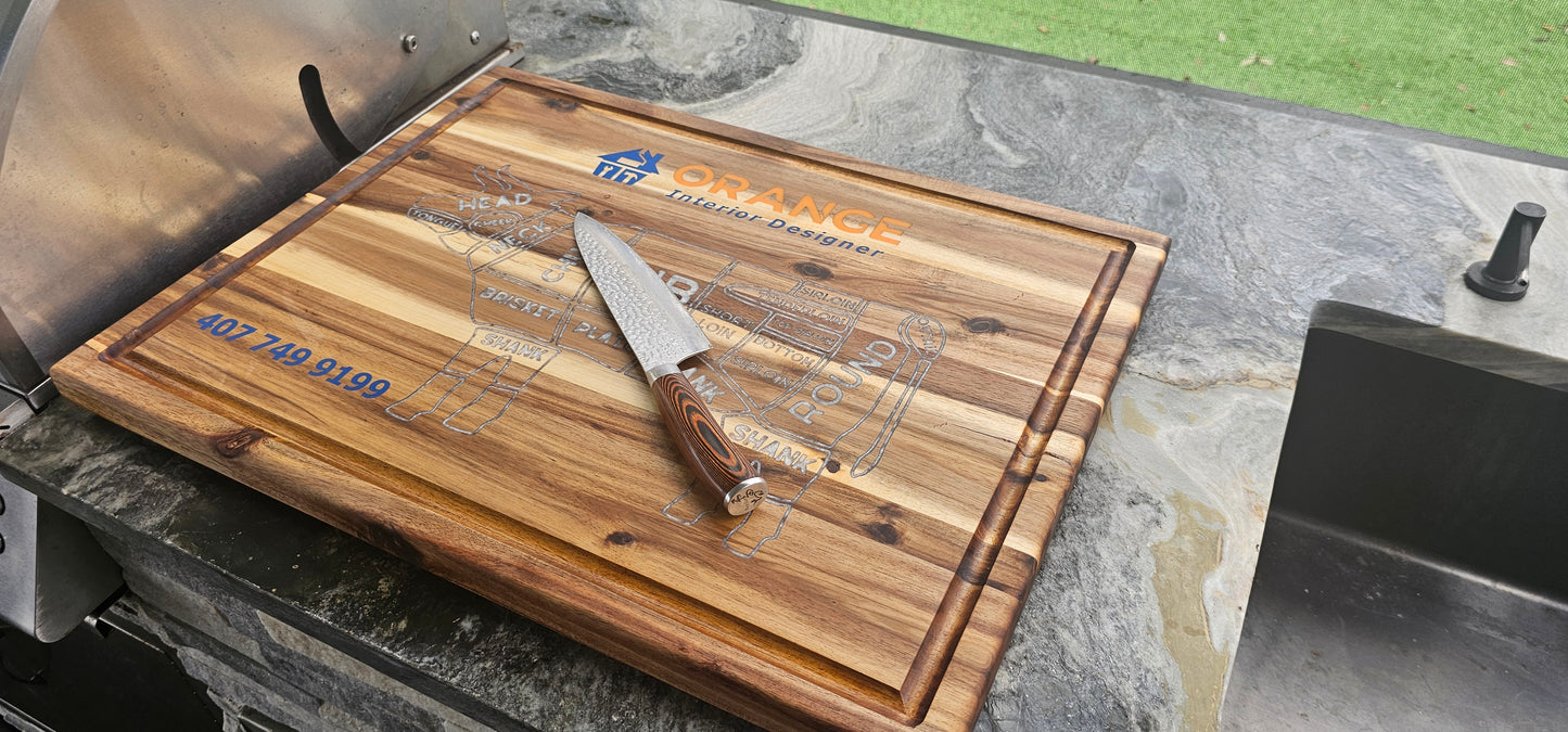 Antelope - Chopping Board Acacia wood