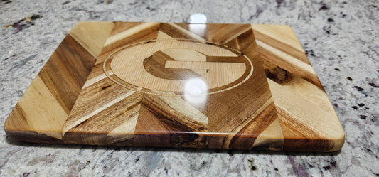 Oregon Acacia - Cheese Board with resin epoxy