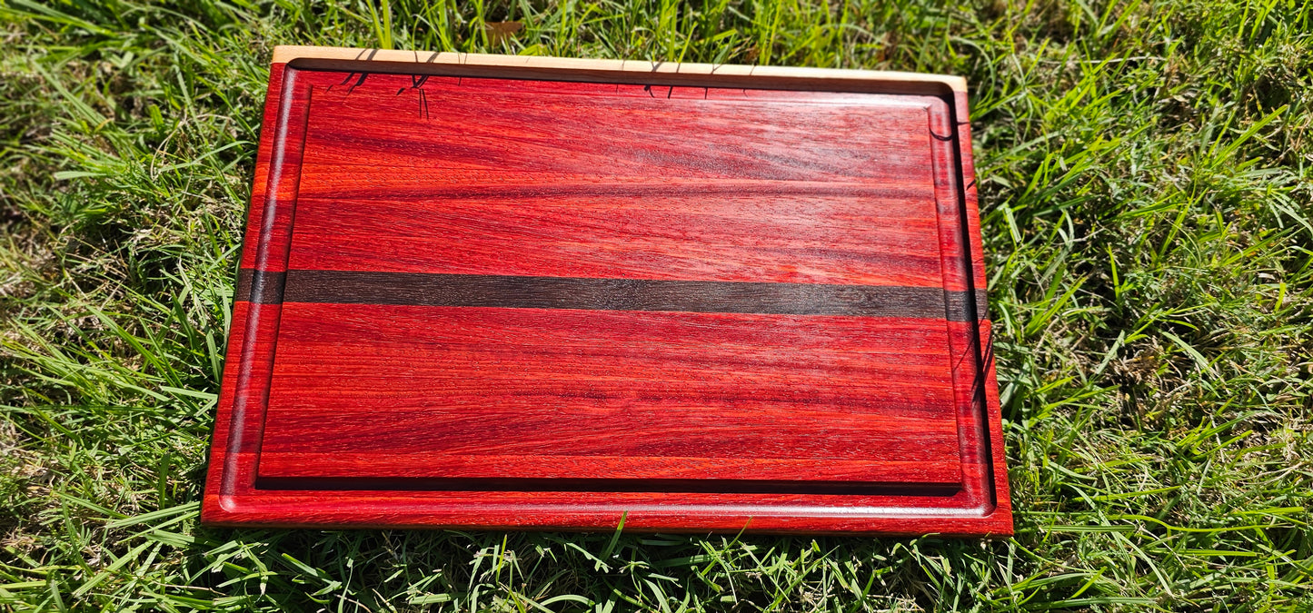 Cutting Board - Padauk and Peruvian Walnut