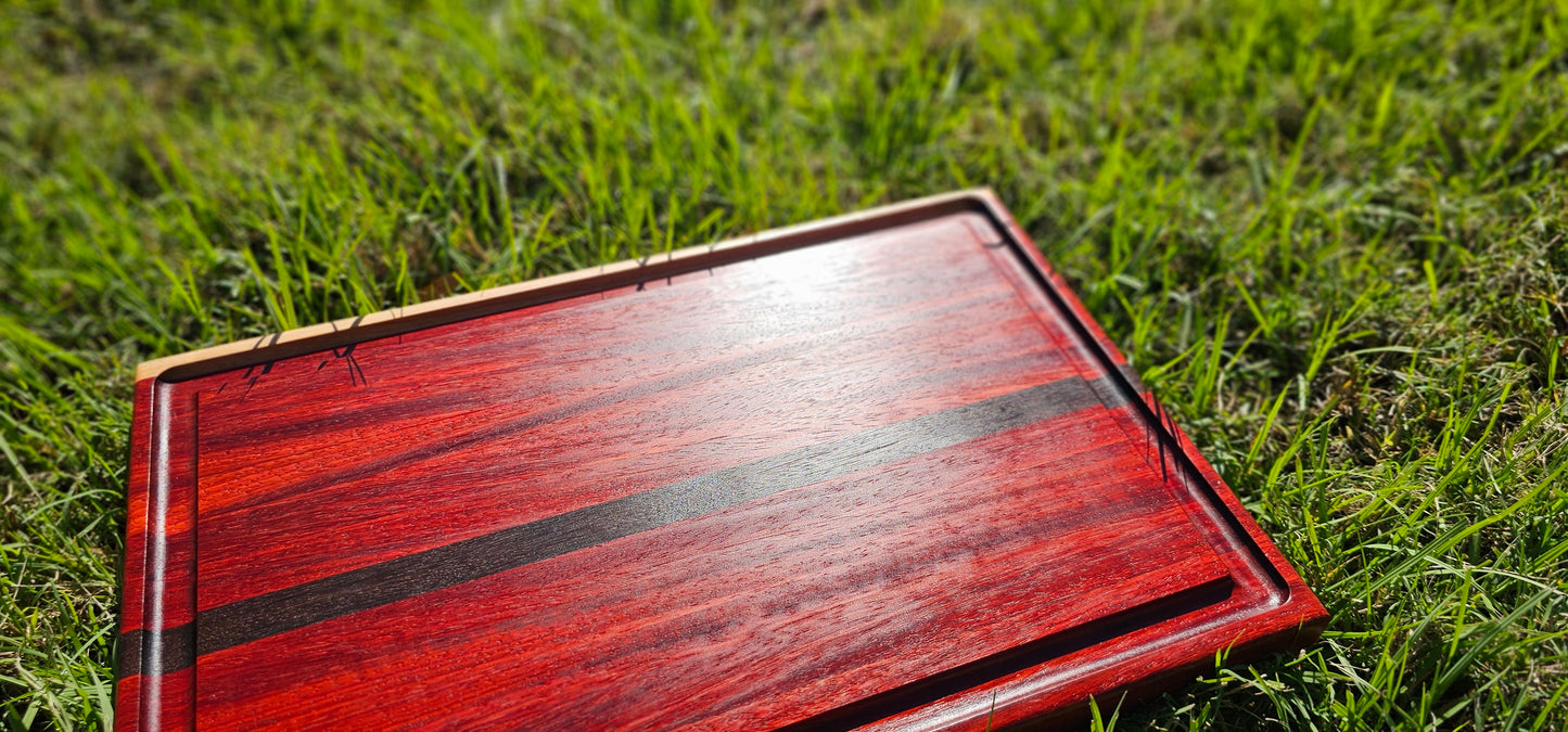 Cutting Board - Padauk and Peruvian Walnut