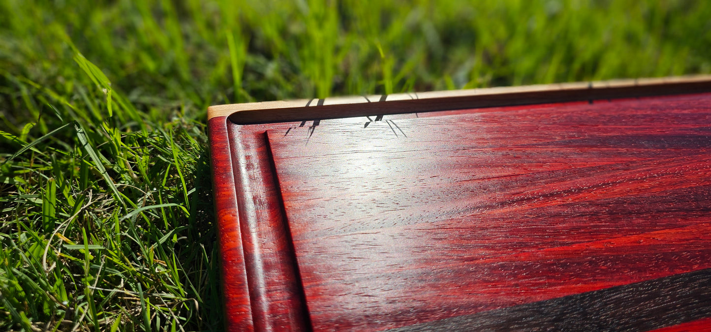 Cutting Board - Padauk and Peruvian Walnut