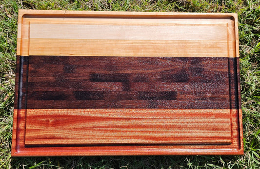 Cutting Board - Hard Mapple and Peruvian Walnut